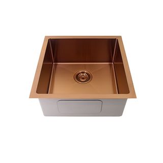 PVD Copper Stainless Steel Sink 450x450x200x1.2mm