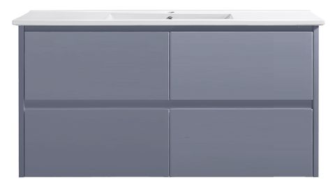 Amber 1200 MATTE GREY Wall Hung Vanity Cabinet Only