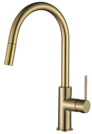 Star Mini PVD Brushed Bronze 35mm Pull Out Kitchen Mixer