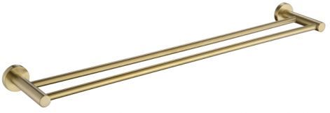 Star PVD Brushed Bronze Double Towel Rail 600mm
