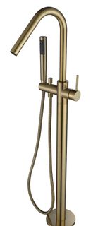 Star PVD Brushed Bronze Freestanding Bath Spout with Shower