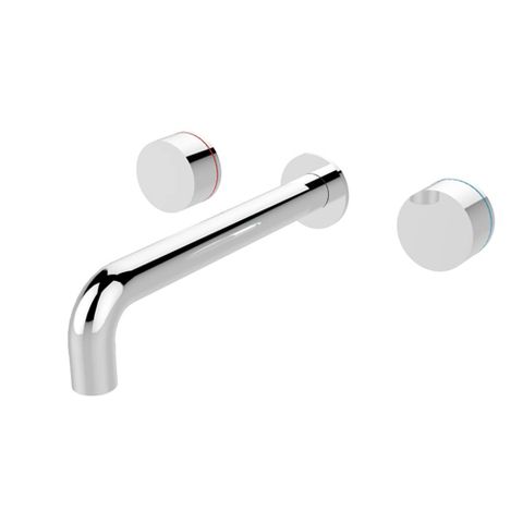 Kara Chrome Wall Basin Set 217mm