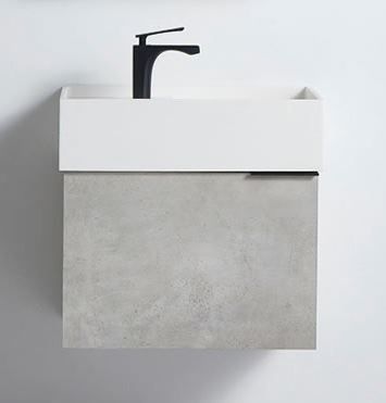 Rimini Concrete 600w x 420d x 420h Vanity Cabinet Only