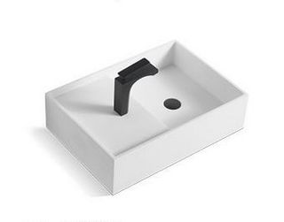 Rimini White Solid Surface 600w x 430d x 170h Basin Only