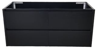 Amber 1200 MATT BLACK Wall Hung Vanity Cabinet Only