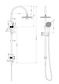 Opal Brushed Nickel Air Twin Shower Set
