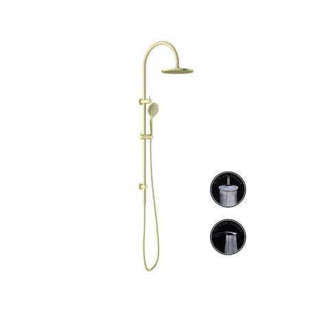 Opal Brushed Gold Air Twin Shower Set