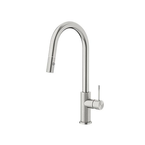 Opal Brushed Nickel Pull Out Sink Mixer