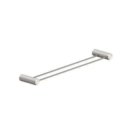 Opal Brushed Nickel Double Towel Rail 600mm