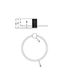 Opal Graphite Towel Ring