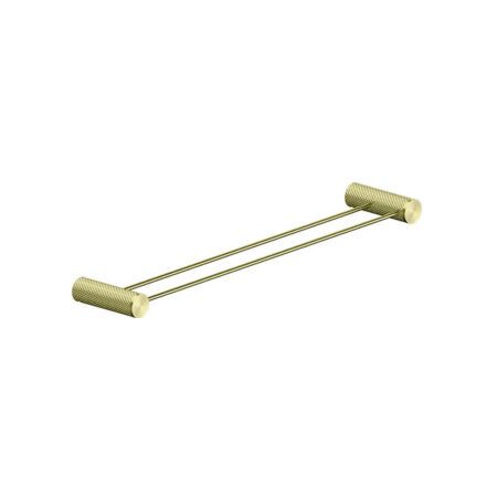 Opal Brushed Gold Double Towel Rail 600mm