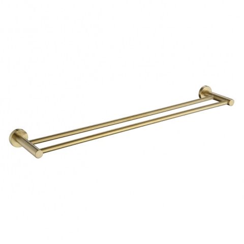 Star PVD Brushed Bronze Double Towel Rail 750mm