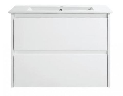 Amber 750 MATTE WHITE Wall Hung Vanity Cabinet Only