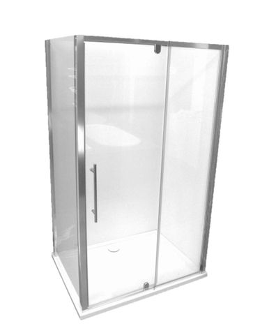 Glastonbury 1200x900 Glass Shower Screen Unit - SMC Base