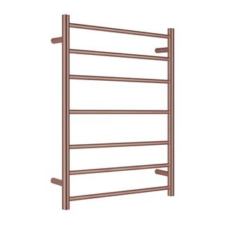 Bianca Brushed Bronze Towel Ladder 7 Rung Round Unheated