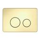 Nero RND Brushed Gold In Wall Toilet Push Plate