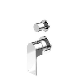 Bianca Chrome Separate Plate Shower Mixer With Diverter