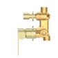 Bianca Brushed Gold Separate Plate Shower Mixer With Diverter