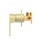 Bianca Brushed Gold Round Plate Shower Mixer