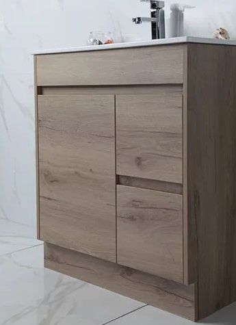 York Slimline 900 Timber Look Floor Mount Vanity Cabinet