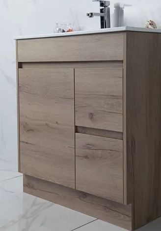 York Slimline 750 Timber Look Floor Mount Vanity Cabinet