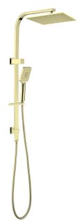 Celia/Bianca Brushed Gold Combination Shower Square with Rail