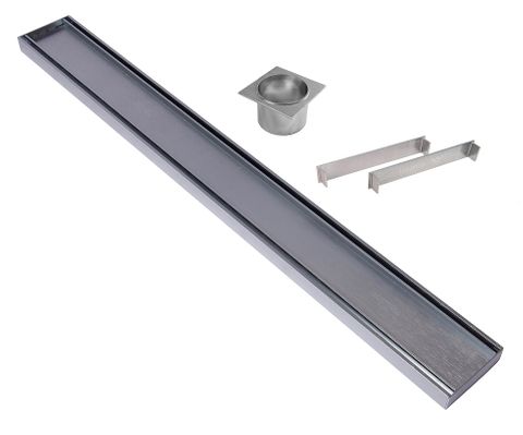 Aluminium Slimline Tile Insert Grate =<400mm (length) x 100mm x 26mm