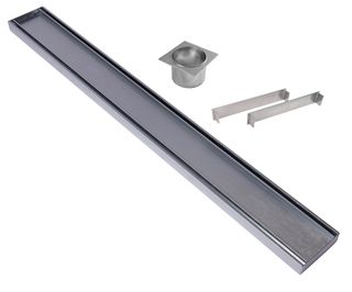 Aluminium Tile Insert Plus Grate =<400mm (length) x 100mm x 35mm