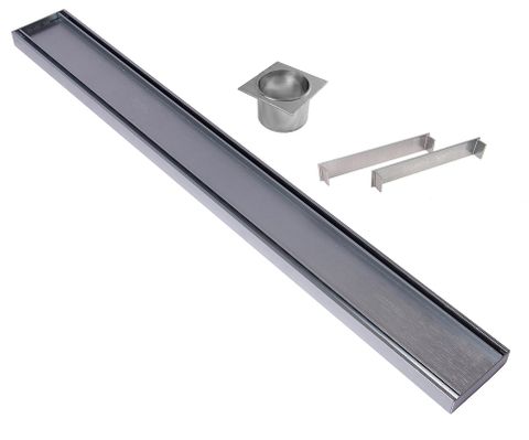 Aluminium Tile Insert Plus Grate =<800mm (length) x 100mm x 35mm