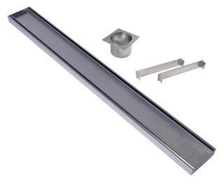 Aluminium Slimline Tile Insert Grate =<1800mm (length) x 100mm x 26mm