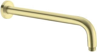 Brushed Gold Round Shower Arm 350mm