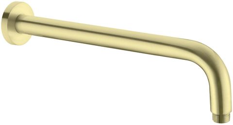 Brushed Gold Round Shower Arm 350mm
