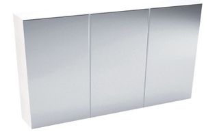1200 Pencil Edge Mirror Cabinet (750 Height) Matt White