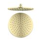 Brushed Gold Round Shower Head 250mm