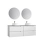 Verona 1500 Wall Hung Matte White Vanity Cabinet Only