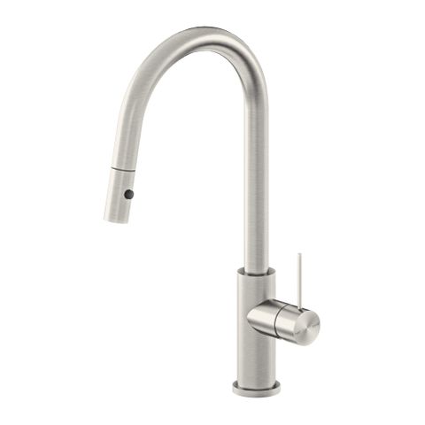 Mecca Brushed Nickel Pull Out Sink Mixer