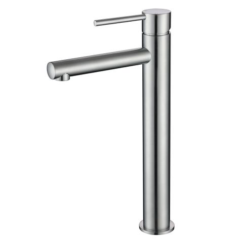 Star Mini Brushed Chrome 25mm High Rise Basin Mixer