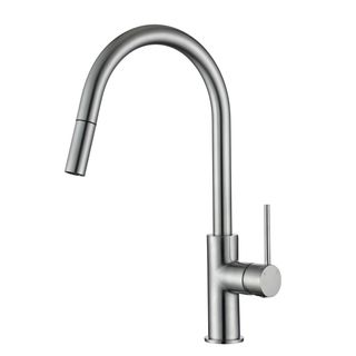 Star Mini Brushed Chrome 35mm Pull Out Kitchen Mixer