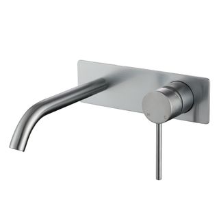 Star Mini Brushed Chrome 35mm Wall Combination