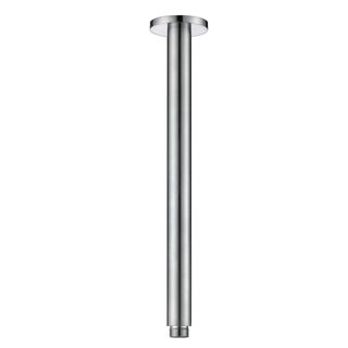 Star Brushed Chrome Ceiling Dropper 300mm