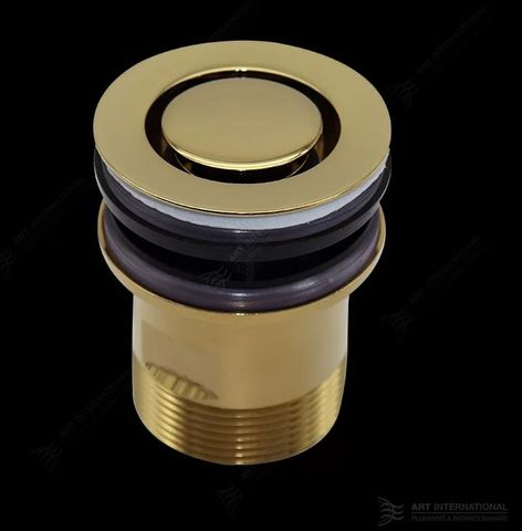 P&W Brass Bath Pop Down 40mm BRUSHED GOLD