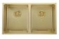 PVD Gold DOUBLE Stainless Steel Sink 760x440x200x1.2mm