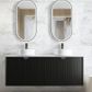 MARLO 1500x460x550 Wall Hung Matte Black Vanity Cabinet Only