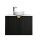 MARLO 750x460x550 Wall Hung Matte Black Vanity Cabinet Only