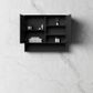 Marlo Matte Black 900x800x150 Shaving Cabinet