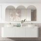 BONDI 1800x460X450 Wall Hung White Fluted Vanity Cabinet Only