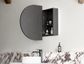 LED BONDI 900x600 Shaving Cabinet Black Oak
