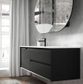 Byron 1200x460x550 Wall Hung Black Oak Vanity Cabinet Only