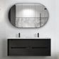 Byron 1200x460x550 Double Wall Hung Black Oak Vanity Cabinet Only