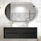 Byron 1500x460x550 Wall Hung  Black Oak Vanity Cabinet Only